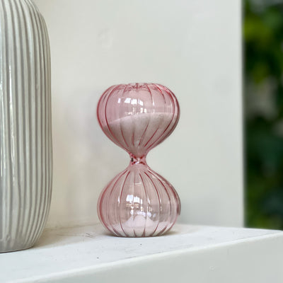 Pink 10 Minute Glass timer - [sootheandsage]