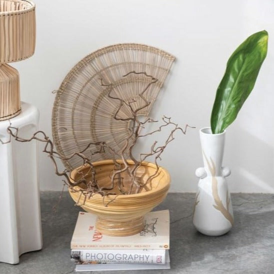 Hand-Woven Water Hyacinth Fan - Sootheandsage.com