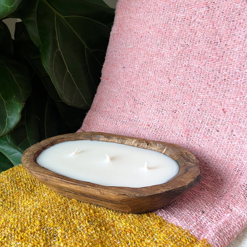 The Famous Volcano Scented 3 Wick Candle (Dark Wood) - Sootheandsage.com