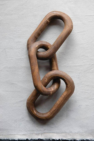 Oversized Reclaimed Wood Chain - Sootheandsage.com