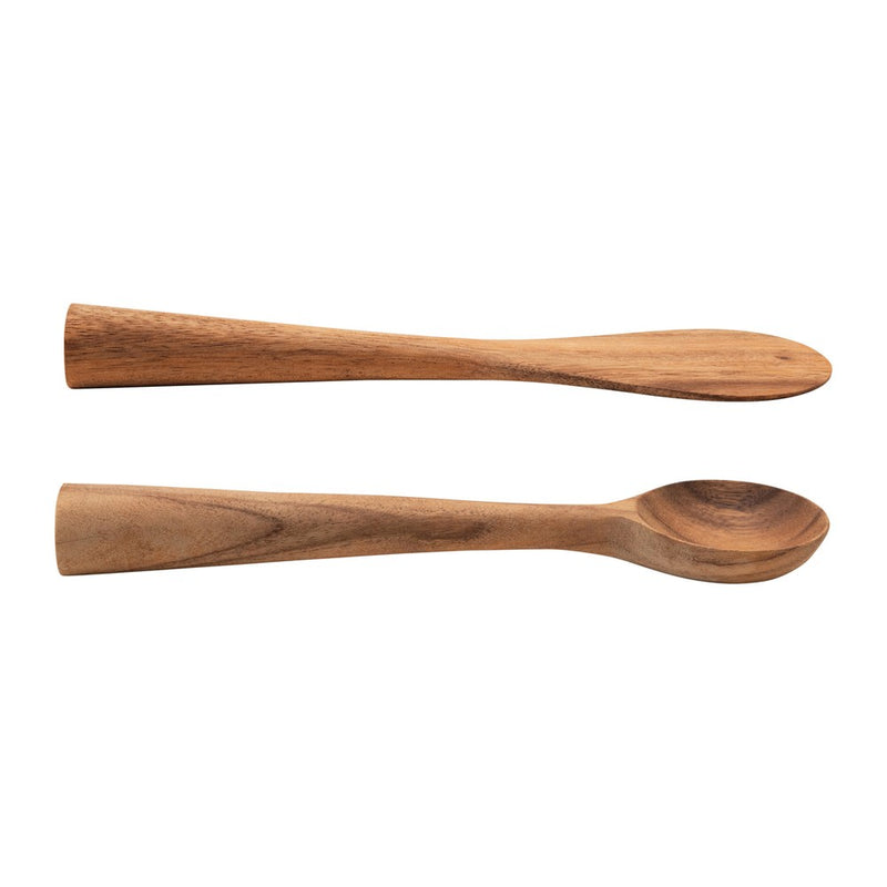 Hand-Carved Acacia Wood Standing Spoon - Sootheandsage.com