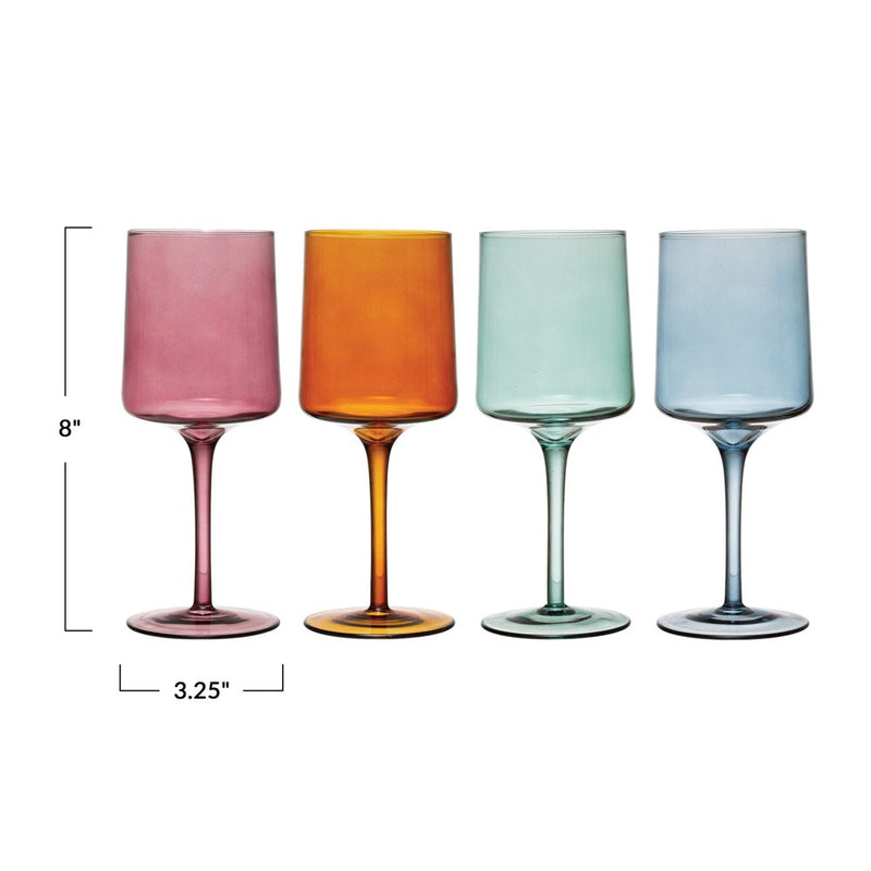 12 oz. Stemmed Wine Glass - Set Of 4 - Sootheandsage.com