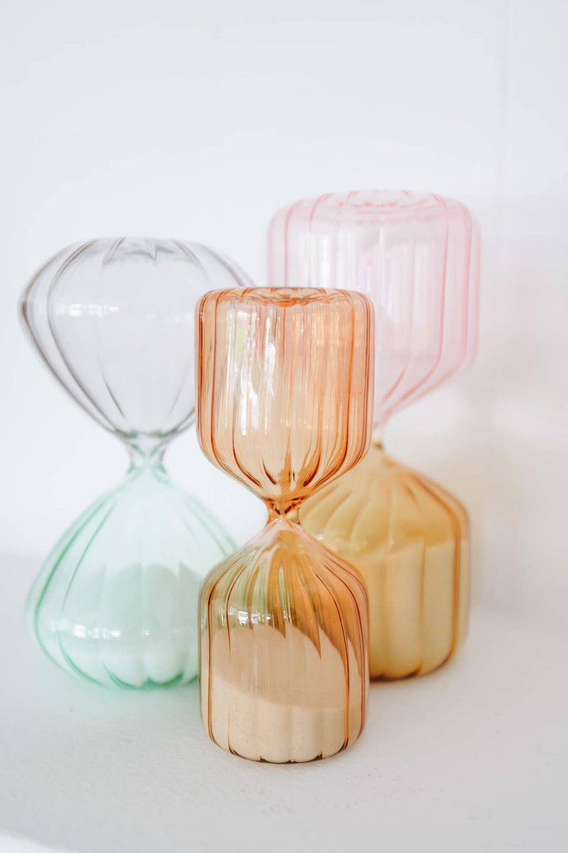 Amber & Blush 30 Minute Glass Timer - Sootheandsage.com