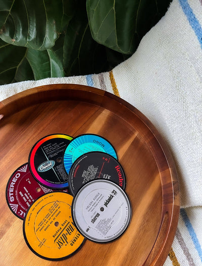Vinyl Record Coasters (Set of 6) - Sootheandsage.com