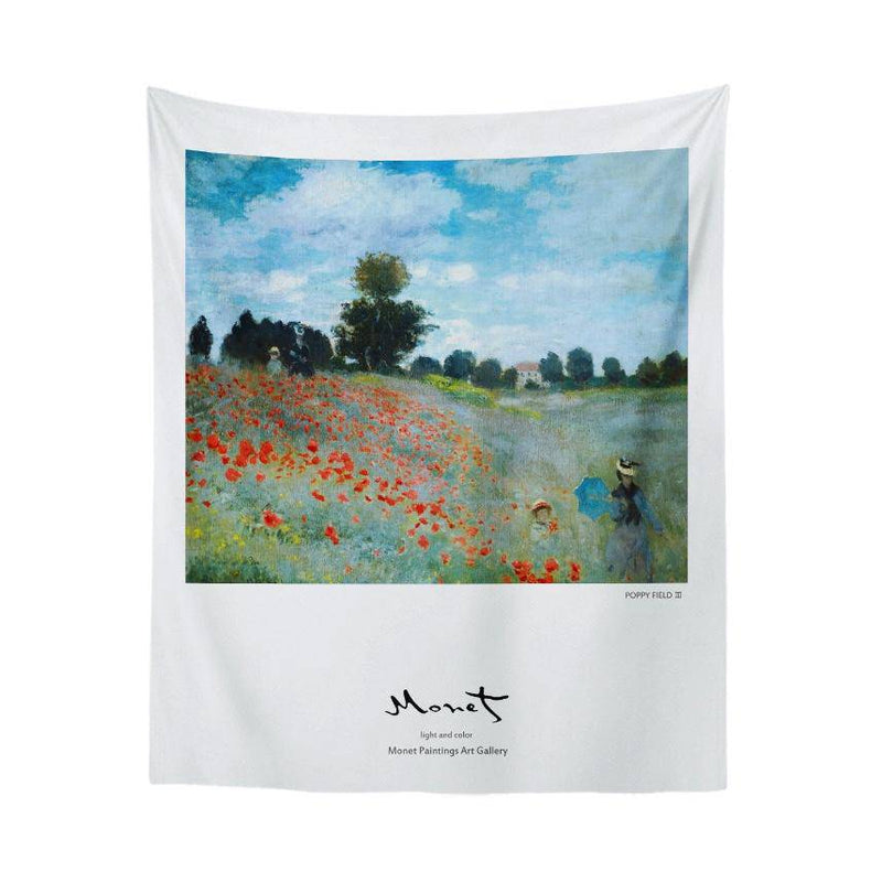 Claude Monet Tapestry - Poppies At Argenteuil - Sootheandsage.com